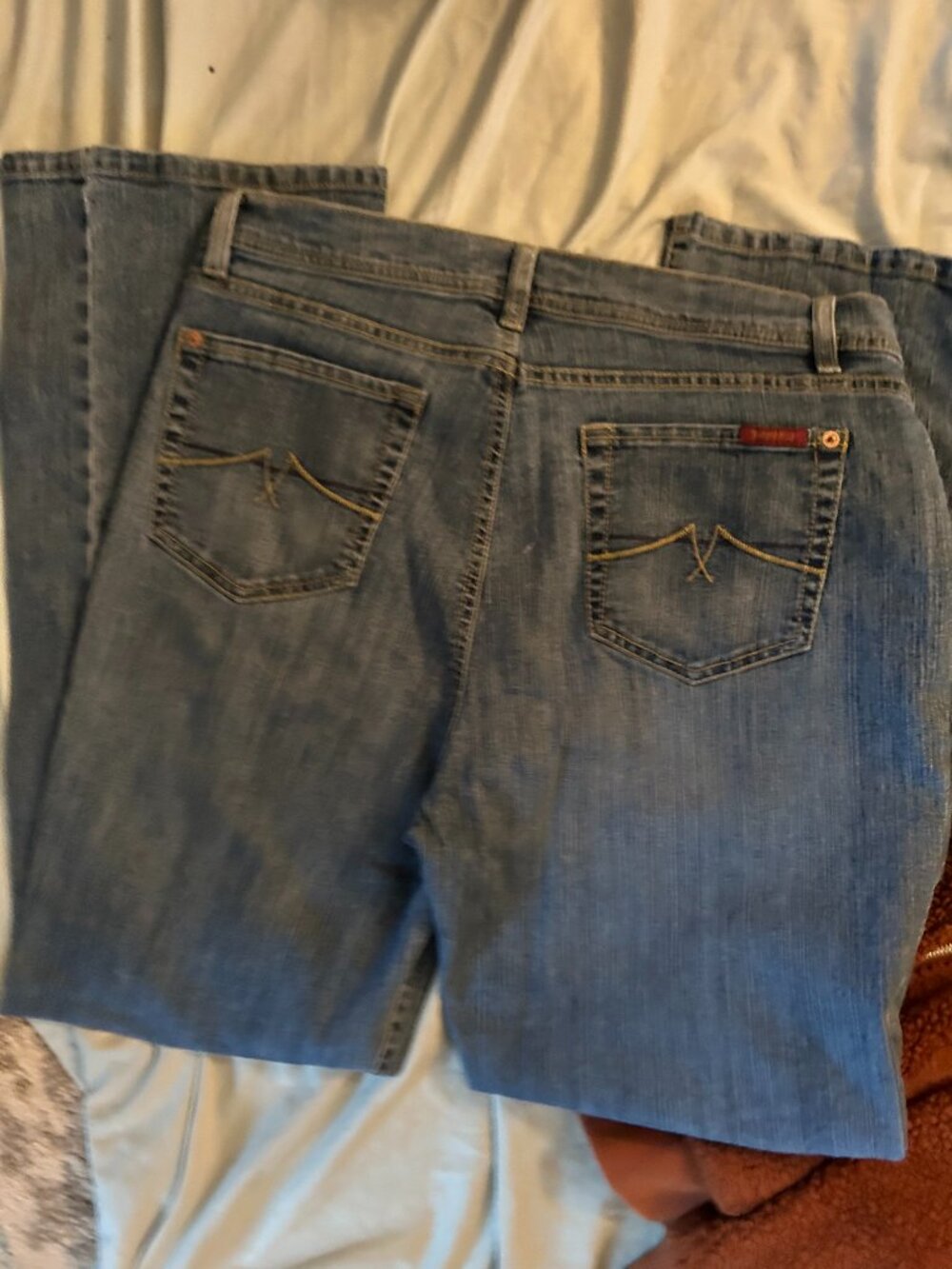size 14 blue denim jeans womens fourteen elle jeanstar jean star pants jean